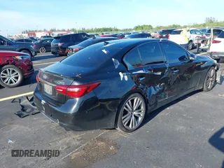 2019 Infiniti Q50 Luxe with VIN JN1EV7AP7KM516656, listed as a IAAI auction lot 42695766 with 100,206 mi miles and . Bid and sale history available at DreamBid. Image 4.