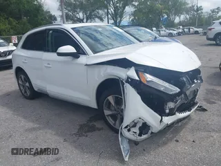 2023 Audi Q5 Premium Plus z VIN WA1BBAFY3P2078836, wystawiony jako IAAI lot #41978514 z przebiegiem 21 057 mil mil oraz . Historia ofert i sprzedaży dostępna na DreamBid. Obrazek 1.