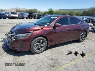 2025 Nissan Sentra SV с VIN 3N1AB8CV1SY257829, выставлен на аукционе Copart как лот 56660885 с пробегом 1 506 миль миль и Списание • Salvage title. История ставок и продаж доступна на DreamBid. Изображение 1.