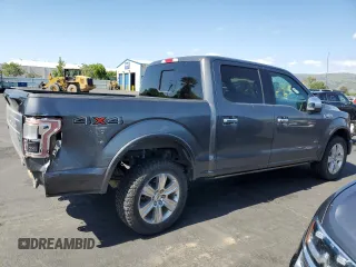 2017 Ford F-150 XL with VIN 1FTEW1EG0HFB89788, listed as a Copart auction lot 54906695 with 109,506 mi miles and Salvage Title. Bid and sale history available at carsss.com. Image 3.