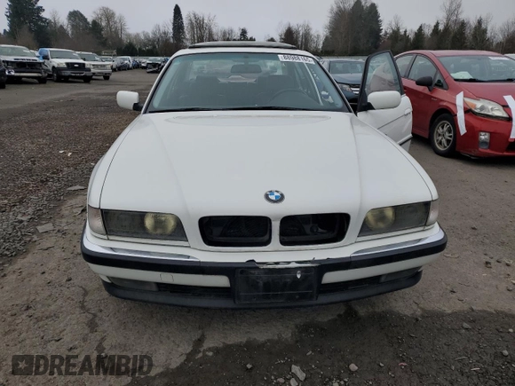 1997 BMW 7 Series 740il with VIN WBAGJ8320VDL44402, listed as a Copart auction lot 88988165 with 167,187 mi miles and Clean Title. Bid and sale history available at carsss.com. Image 5.