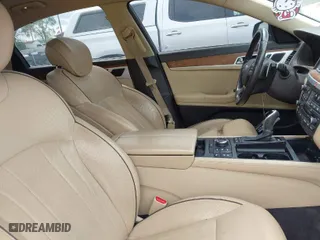 2015 Hyundai Genesis 3.8L with VIN KMHGN4JEXFU042724, listed as a IAAI auction lot 41995113 with 144,194 mi miles. Bid and sale history available at carsss.com. Image 5.