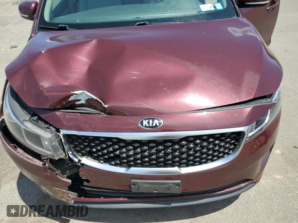 2018 Kia Sedona LX with VIN KNDMB5C19J6390544, listed as a Copart auction lot 56223214 with 0 mi miles and Salvage Title. Bid and sale history available at carsss.com. Image 12.