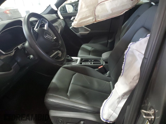 2020 Audi Q3 S line Premium Plus with VIN WA1EECF34L1113405, listed as a Copart auction lot 47685765 with Not provided miles and Salvage title. Bid and sale history available at DreamBid. Image 7.