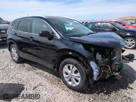 2014 Honda CR-V EX-L with VIN 5J6RM4H79EL009333, listed as a Copart auction lot 53100335 with 103,466 mi miles and Salvage Title. Bid and sale history available at carsss.com. Image 4.