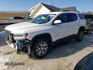 2022 GMC Acadia SLT with VIN 1GKKNUL46NZ140660, listed as a Copart auction lot 44541665 with 37,420 mi miles and Salvage title. Bid and sale history available at DreamBid. Image 1.