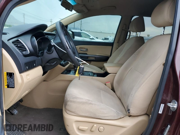 2015 Kia Sedona LX with VIN KNDMB5C13F6031553, listed as a Copart auction lot 72247214 with 126,964 mi miles and Salvage Title. Bid and sale history available at carsss.com. Image 7.