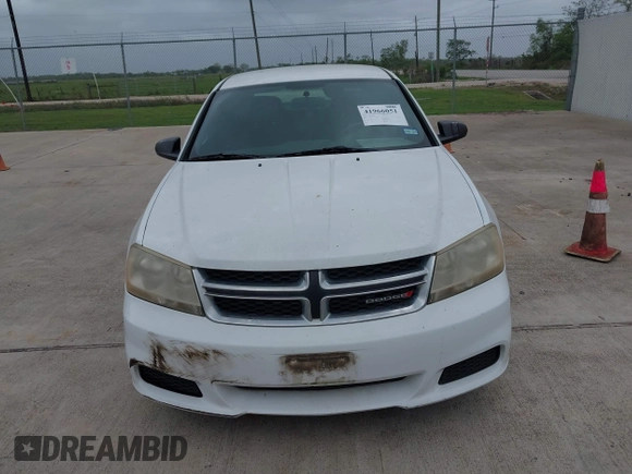 2013 Dodge Avenger SE with VIN 1C3CDZAB3DN707581, listed as a IAAI auction lot 41966051 with 159,054 mi miles and . Bid and sale history available at carsss.com. Image 6.