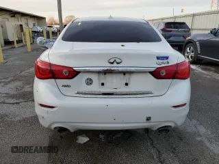 2014 Infiniti Q50 Premium with VIN JN1BV7AR4EM688491, listed as a Copart auction lot 44412415 with Not Provided miles and Salvage Title. Bid and sale history available at carsss.com. Image 6.