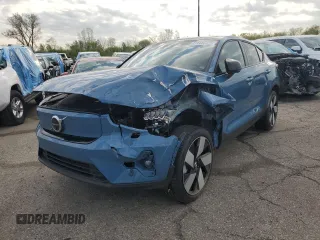 2023 Volvo C40 Recharge Pure Electric Ultimate with VIN YV4ED3GM3P2062413, listed as a Copart auction lot 48717804 with 11,638 mi miles. Bid and sale history available at carsss.com. Image 1.