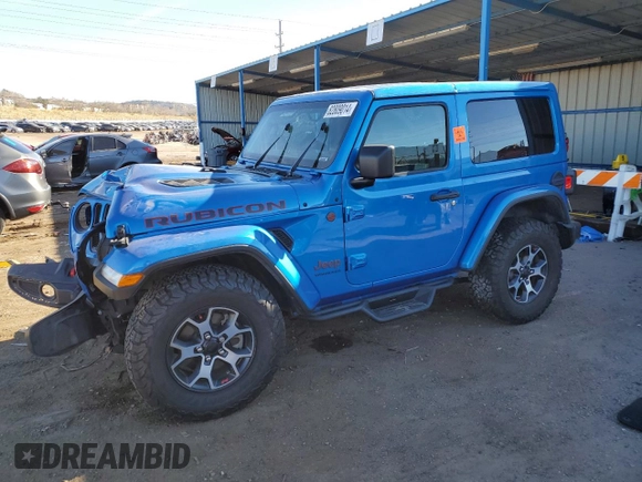 2021 Jeep Wrangler Rubicon with VIN 1C4HJXCG9MW794033, listed as a Copart auction lot 82809014 with 30,590 mi miles and Salvage title. Bid and sale history available at DreamBid. Image 1.
