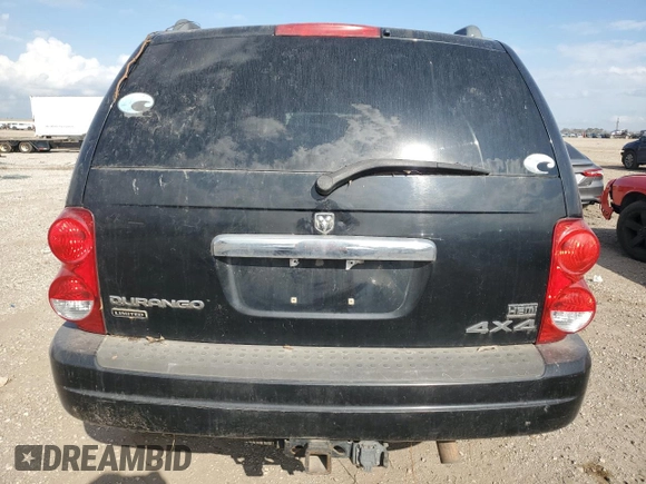 2004 Dodge Durango Limited z VIN 1D8HB58D74F122229, wystawiony jako Copart lot #43991385 z przebiegiem Nie podano mil oraz Szkoda całkowita • Salvage title. Historia ofert i sprzedaży dostępna na DreamBid. Obrazek 6.