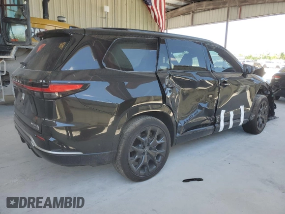 2024 Lexus TX 500h F Sport Premium with VIN 5TDABAB67RS003588, listed as a Copart auction lot 57474385 with Not provided miles and Salvage title. Bid and sale history available at DreamBid. Image 3.