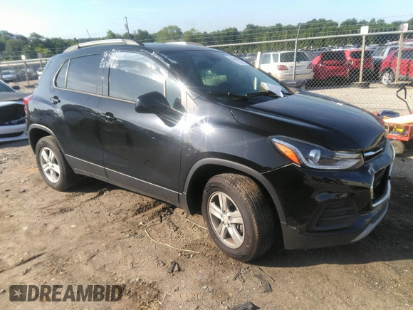 2021 Chevrolet Trax LT with VIN KL7CJPSMXMB363321, listed as a IAAI auction lot 42510026 with 47,138 mi miles and . Bid and sale history available at DreamBid. Image 1.