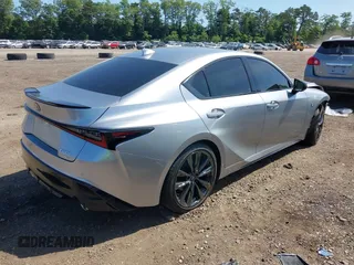 2025 Lexus IS 350 F Sport with VIN JTHGZ1E24S5039764, listed as a IAAI auction lot 42566515 with 1,107 mi miles and . Bid and sale history available at DreamBid. Image 4.