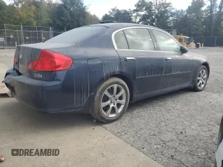 2006 Infiniti G35 z VIN JNKCV51F56M605484, wystawiony jako Copart lot #76721034 z przebiegiem 214 171 mil mil oraz Czysty tytuł • Clean title. Historia ofert i sprzedaży dostępna na DreamBid. Obrazek 3.
