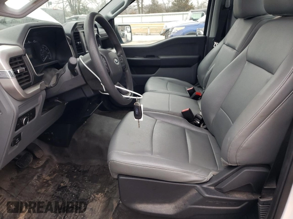 2022 Ford F-150 XL with VIN 1FTMF1CB8NKE67908, listed as a Copart auction lot 43898335 with 36,022 mi miles and Salvage Title. Bid and sale history available at carsss.com. Image 7.