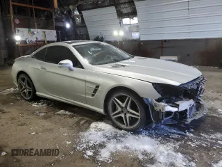 2013 Mercedes-Benz SL-Class SL 550 with VIN WDDJK7DA4DF010033, listed as a Copart auction lot 41995205 with 57,670 mi miles and Salvage Title. Bid and sale history available at carsss.com. Image 4.