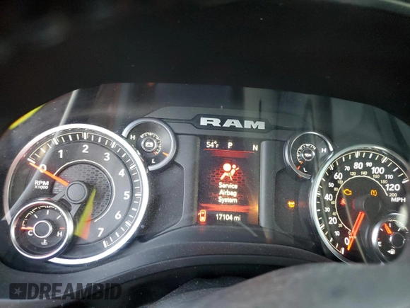 2022 Ram 1500 Big Horn z VIN 1C6SRFMT3NN453715, wystawiony jako Copart lot #85750684 z przebiegiem 17 104 mil mil oraz Szkoda całkowita • Salvage title. Historia ofert i sprzedaży dostępna na DreamBid. Obrazek 9.