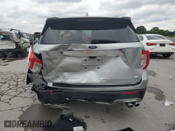 2020 Ford Explorer Platinum with VIN 1FM5K8HC9LGA43773, listed as a Copart auction lot 58918285 with 114,897 mi miles and Salvage title. Bid and sale history available at DreamBid. Image 6.