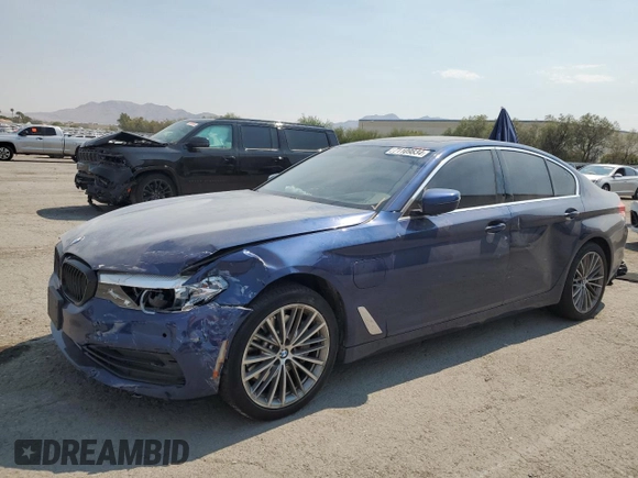 2020 BMW 5 Series 530e with VIN WBAJA9C01LCE55217, listed as a Copart auction lot 71109834 with Not Provided miles and Salvage Title. Bid and sale history available at DreamBid. Image 1.