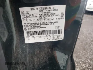 2013 Ford F-250 XL with VIN 1FTBF2B68DEA82735, listed as a Copart auction lot 58543855 with 106,710 mi miles and Salvage title. Bid and sale history available at DreamBid. Image 12.