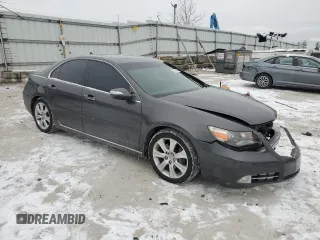 2010 Acura RL Technology with VIN JH4KB2F60AC001805, listed as a Copart auction lot 46323345 with 123,986 mi miles and Salvage Title. Bid and sale history available at DreamBid. Image 4.
