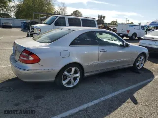 2003 Mercedes-Benz CLK-Class 3.2L with VIN WDBTJ65J03F062500, listed as a Copart auction lot 46265555 with 194,196 mi miles and Salvage Title. Bid and sale history available at carsss.com. Image 3.