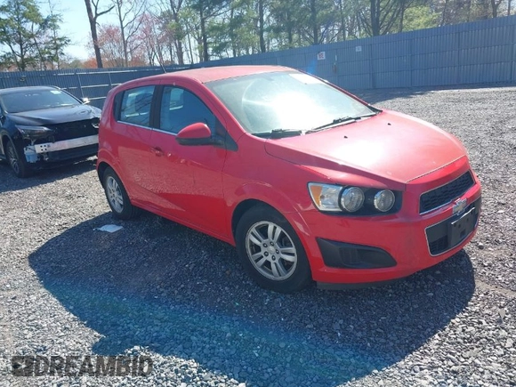 2014 Chevrolet Sonic LT with VIN 1G1JC6SG1E4129835, listed as a IAAI auction lot 42080133 with 94,170 mi miles. Bid and sale history available at carsss.com. Image 1.