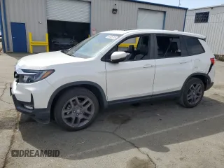 2022 Honda Passport EX-L z VIN 5FNYF7H57NB005568, wystawiony jako Copart lot #54406795 z przebiegiem 25 681 mil mil oraz Szkoda całkowita • Salvage title. Historia ofert i sprzedaży dostępna na DreamBid. Obrazek 1.