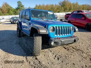 2022 Jeep Wrangler Unlimited Rubicon with VIN 1C4HJXFG5NW217688, listed as a Copart auction lot 81182824 with 63,102 mi miles and Salvage title. Bid and sale history available at DreamBid. Image 12.