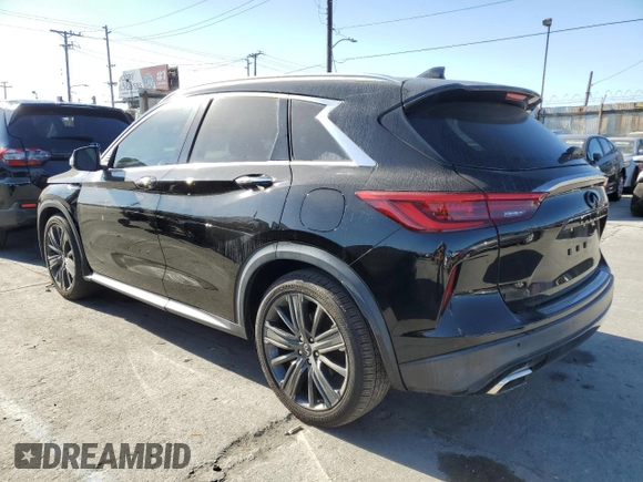 2020 Infiniti QX50 Luxe with VIN 3PCAJ5M38LF120752, listed as a Copart auction lot 64446825 with 40,001 mi miles and Salvage title. Bid and sale history available at DreamBid. Image 2.