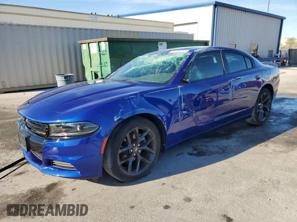 2022 Dodge Charger SXT with VIN 2C3CDXBGXNH189350, listed as a Copart auction lot 50158715 with 17,037 mi miles and Salvage Title. Bid and sale history available at DreamBid. Image 1.