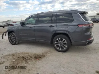 2021 Jeep Grand Cherokee Overland with VIN 1C4RJJDG4M8175523, listed as a Copart auction lot 87929345 with 53,380 mi miles and Salvage title. Bid and sale history available at DreamBid. Image 2.