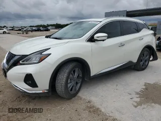 2023 Nissan Murano Platinum with VIN 5N1AZ2DS3PC130182, listed as a Copart auction lot 59220365 with 24,833 mi miles and Salvage title. Bid and sale history available at DreamBid. Image 1.