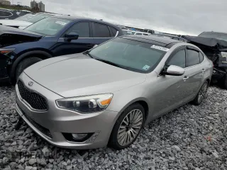 2015 Kia Cadenza Premium with VIN KNALN4D70F5170753, listed as a Copart auction lot 77714704 with 90,799 mi miles and Salvage Title. Bid and sale history available at carsss.com. Image 1.