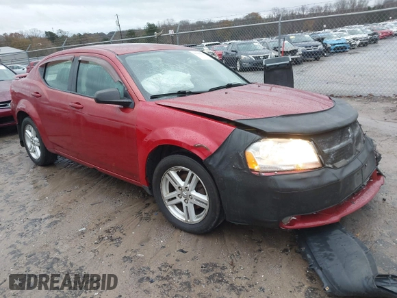 2009 Dodge Avenger SXT with VIN 1B3LC56BX9N523621, listed as a IAAI auction lot 41068673 with 174,055 mi miles. Bid and sale history available at carsss.com. Image 1.