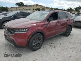 2023 Kia Sorento X-Line EX with VIN 5XYRHDLF5PG237255, listed as a Copart auction lot 48716785 with 5,755 mi miles and Salvage Title. Bid and sale history available at carsss.com. Image 1.