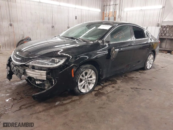 2015 Chrysler 200 Limited with VIN 1C3CCCAB2FN696575, listed as a IAAI auction lot 41623373 with 191,872 mi miles. Bid and sale history available at carsss.com. Image 2.