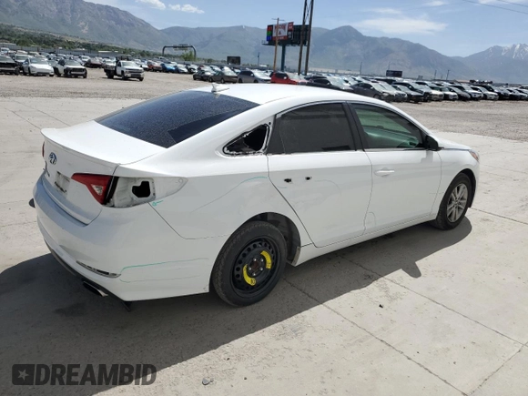 2016 Hyundai Sonata SE z VIN 5NPE24AF2GH346283, wystawiony jako Copart lot #56305965 z przebiegiem 129 887 mil mil oraz Szkoda całkowita • Salvage title. Historia ofert i sprzedaży dostępna na DreamBid. Obrazek 3.