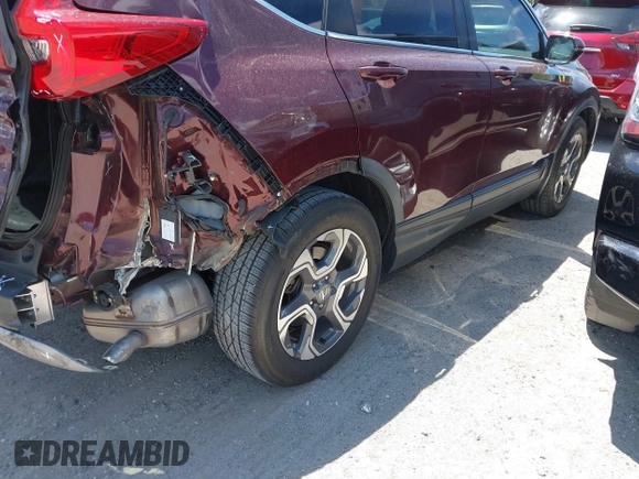 2019 Honda CR-V EX-L with VIN 7FARW1H85KE001692, listed as a IAAI auction lot 42039524 with 58,850 mi miles. Bid and sale history available at carsss.com. Image 4.