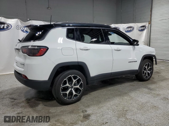2025 Jeep Compass Limited with VIN 3C4NJDCN0ST565517, listed as a Copart auction lot 61679475 with 6,153 mi miles and Clean title. Bid and sale history available at DreamBid. Image 3.