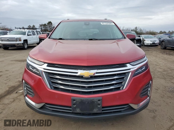 2022 Chevrolet Equinox Premier z VIN 3GNAXXEV3NS106575, wystawiony jako Copart lot #47124345 z przebiegiem 44 737 mil mil oraz Szkoda całkowita • Salvage title. Historia ofert i sprzedaży dostępna na DreamBid. Obrazek 5.