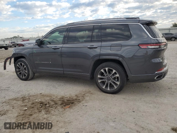 2021 Jeep Grand Cherokee Overland with VIN 1C4RJJDG4M8175523, listed as a Copart auction lot 87929345 with 53,380 mi miles and Salvage title. Bid and sale history available at DreamBid. Image 2.