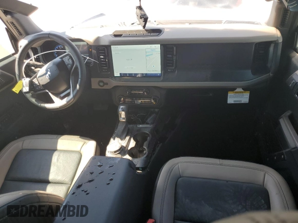2022 Ford Bronco with VIN 1FMEE5DP5NLB84218, listed as a Copart auction lot 48732155 with 5,741 mi miles and Salvage Title. Bid and sale history available at DreamBid. Image 8.