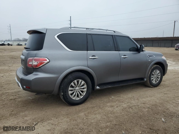 2018 Nissan Armada SL with VIN JN8AY2ND9JX003061, listed as a Copart auction lot 45853975 with 77,885 mi miles and Salvage Title. Bid and sale history available at carsss.com. Image 3.