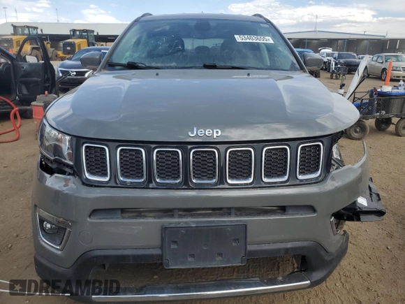 2020 Jeep Compass Limited with VIN 3C4NJCCB9LT170785, listed as a Copart auction lot 53403655 with 55,763 mi miles and Clean Title. Bid and sale history available at carsss.com. Image 5.