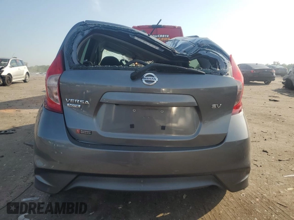 2017 Nissan Note S Plus with VIN 3N1CE2CP6HL372057, listed as a Copart auction lot 62222265 with 65,303 mi miles and Salvage title. Bid and sale history available at DreamBid. Image 6.