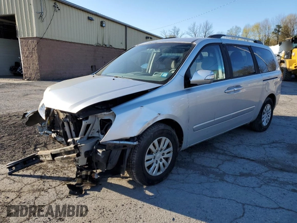 2014 Kia Sedona LX with VIN KNDMG4C70E6536481, listed as a Copart auction lot 53206255 with 175,565 mi miles and Salvage Title. Bid and sale history available at carsss.com. Image 1.