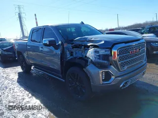 2020 GMC Sierra 1500 Denali with VIN 1GTU9FEL9LZ341555, listed as a IAAI auction lot 41413258 with 84,113 mi miles and . Bid and sale history available at DreamBid. Image 1.